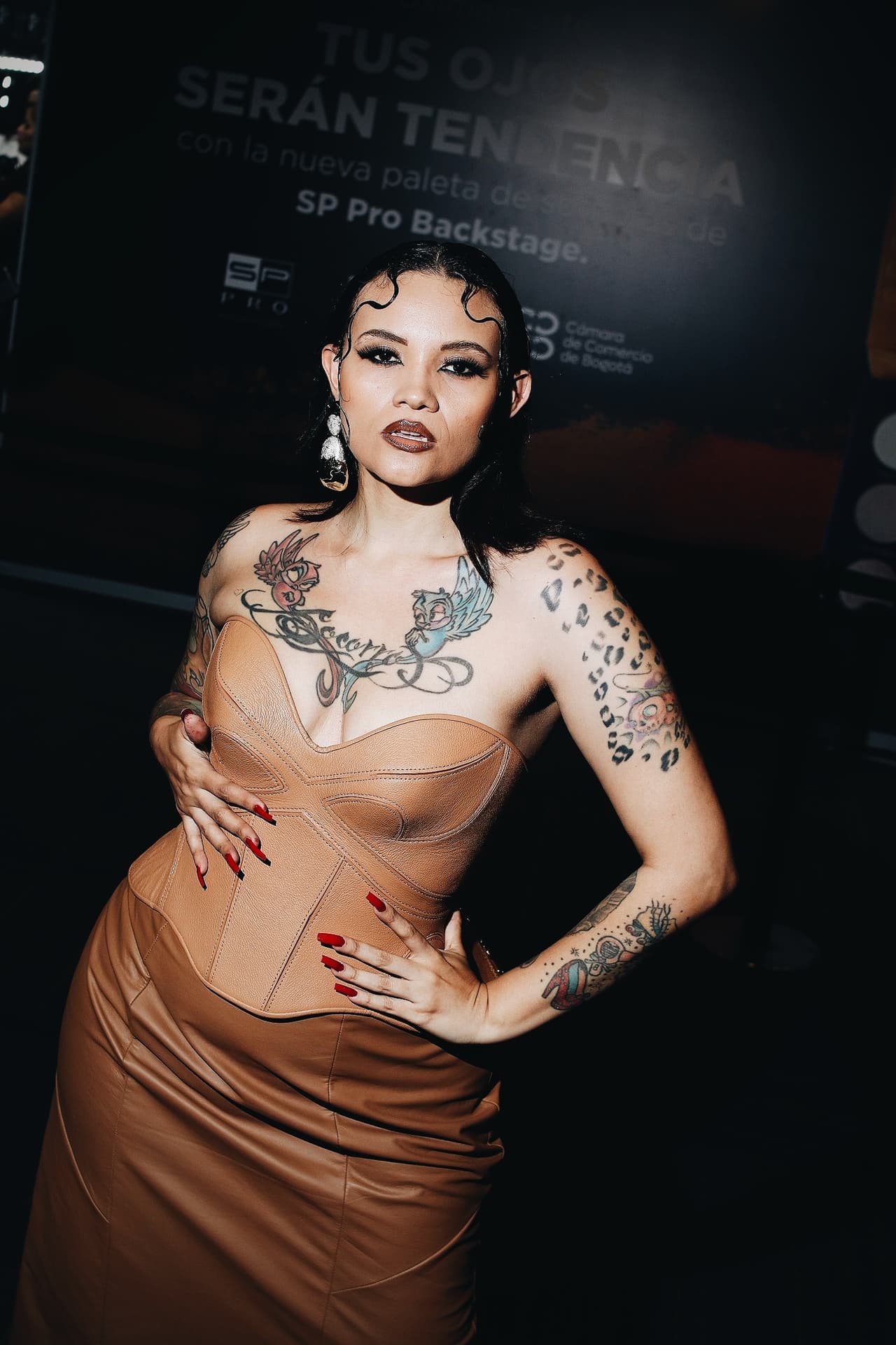 Portrait of a fashion model